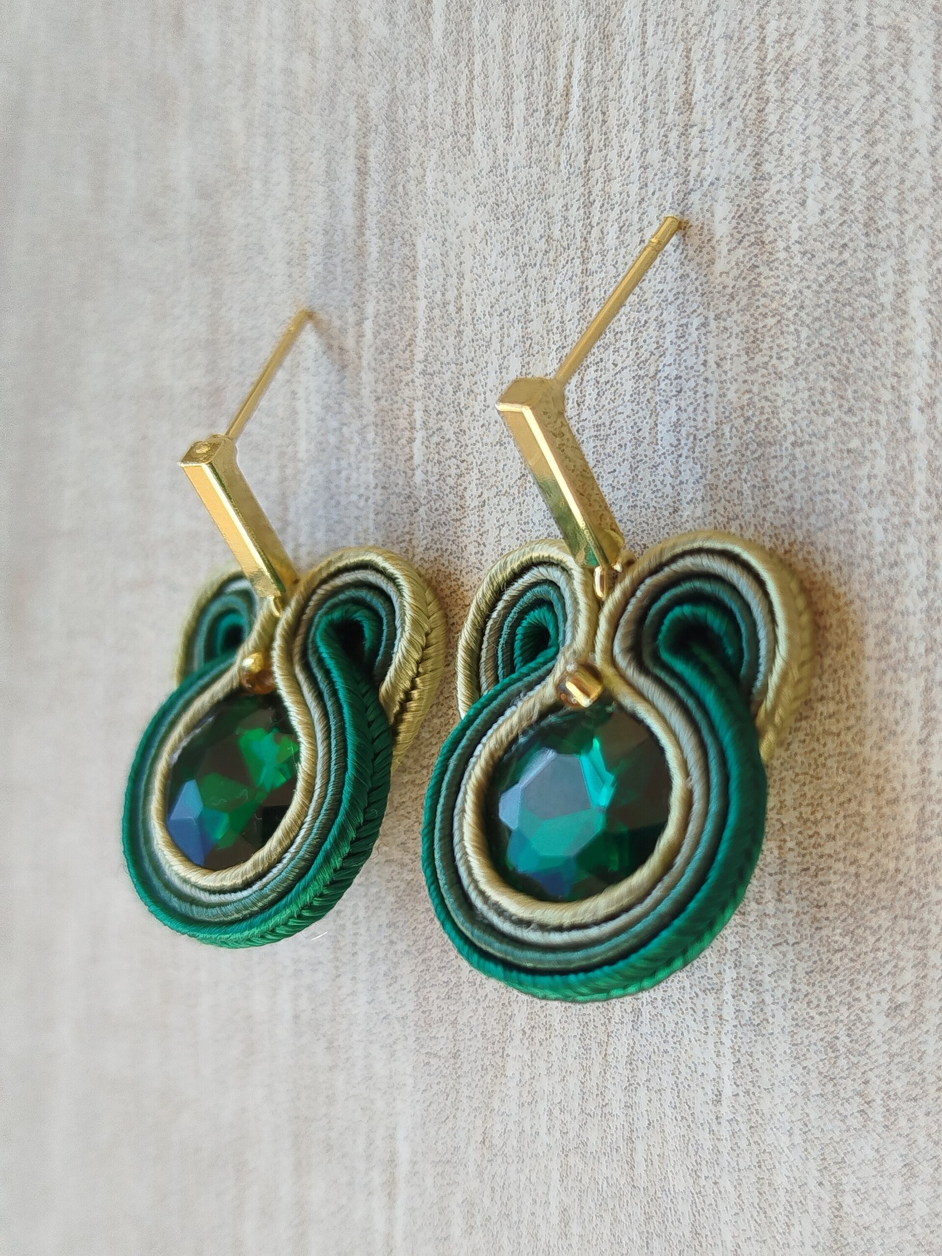 Pendientes Aurora verde - 2