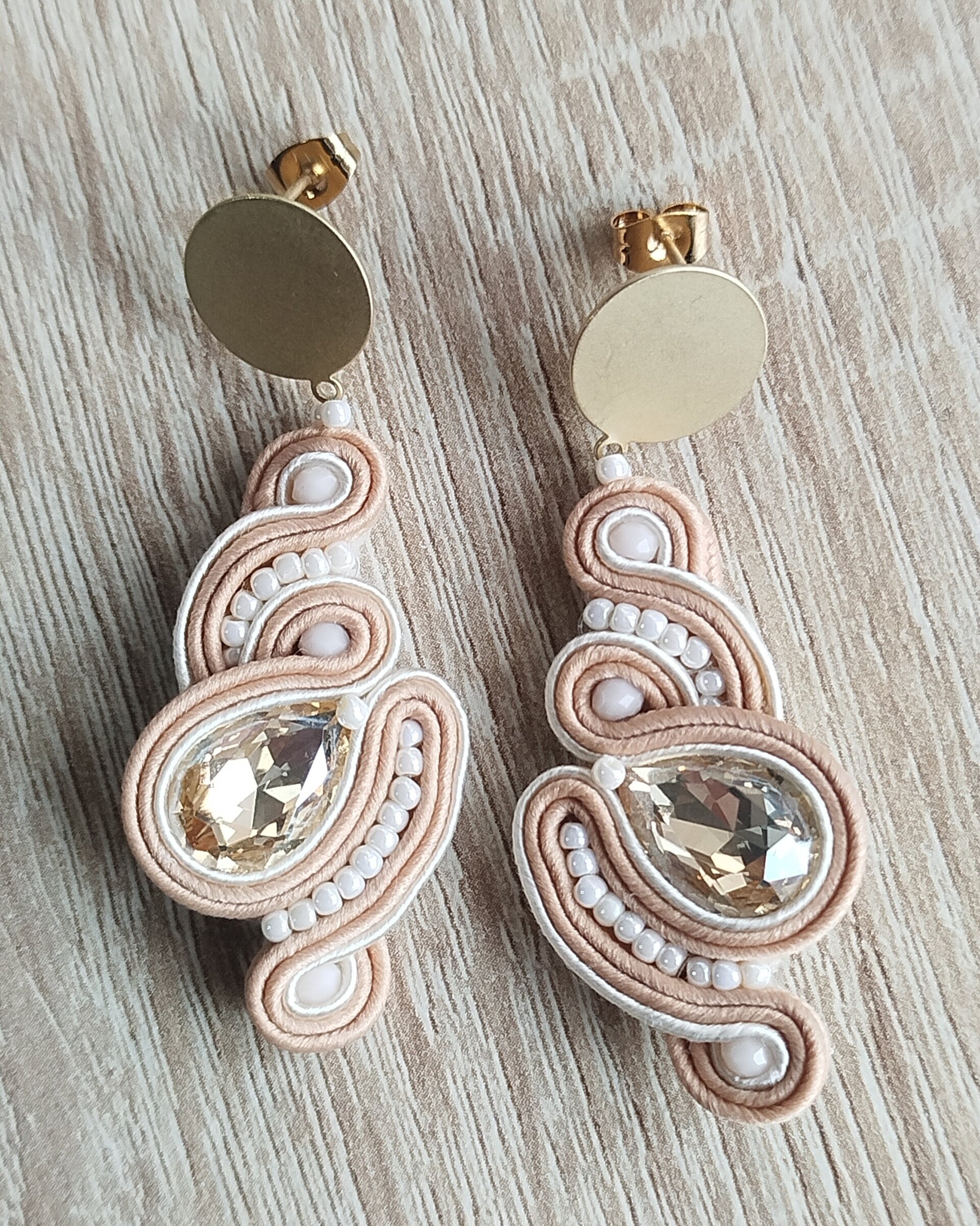 Pendientes Scarlet beige - 3