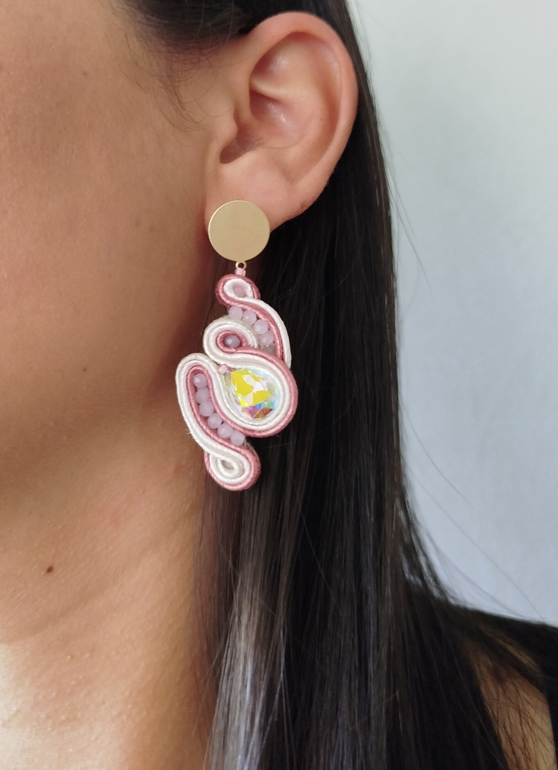 Pendientes Scarlet rosa - 3