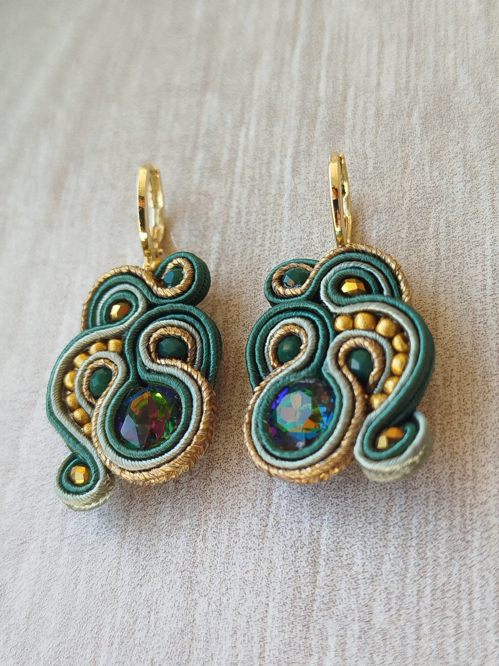 Pendientes Aisha verde - 3