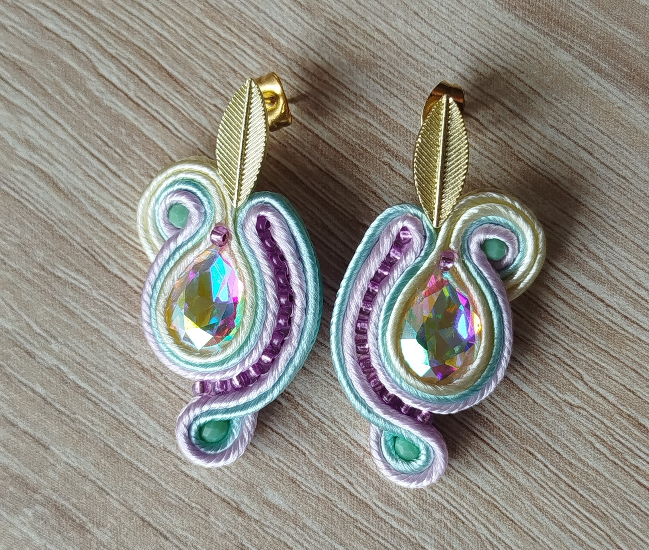 Pendientes Ara tonos pastel - 1
