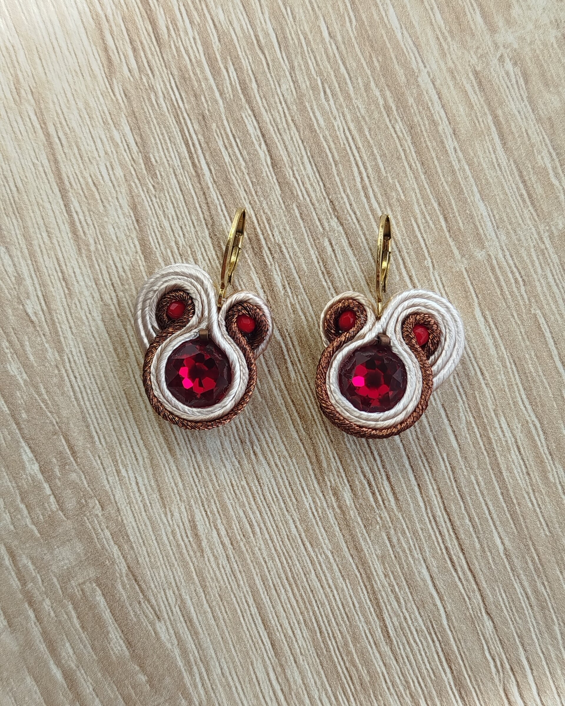 Pendientes Gema rojo - 2