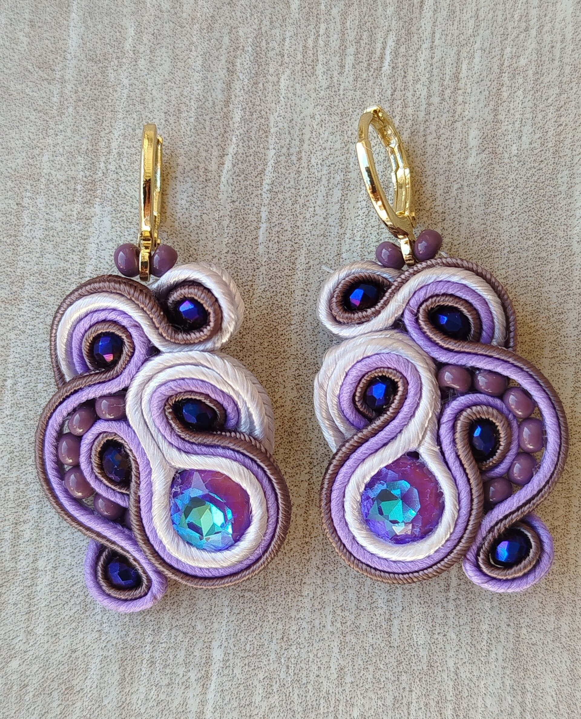 Pendientes Aisha morado - 1