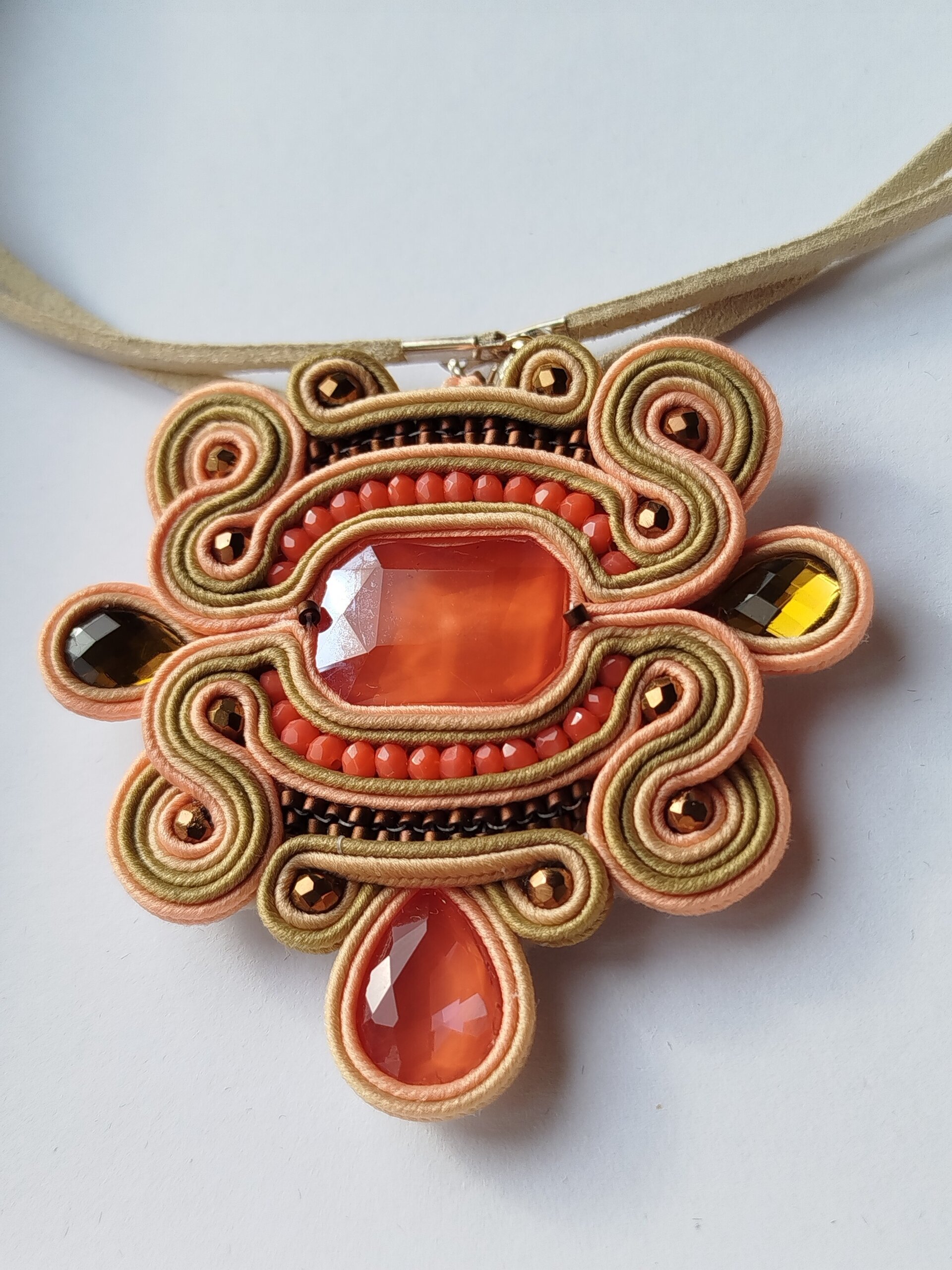 Collar Colgante Salmón - 2