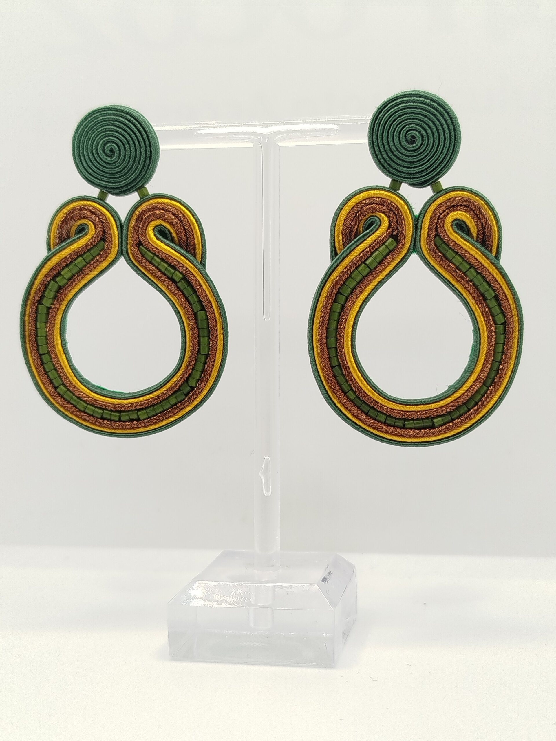Pendientes Iris verde - 2