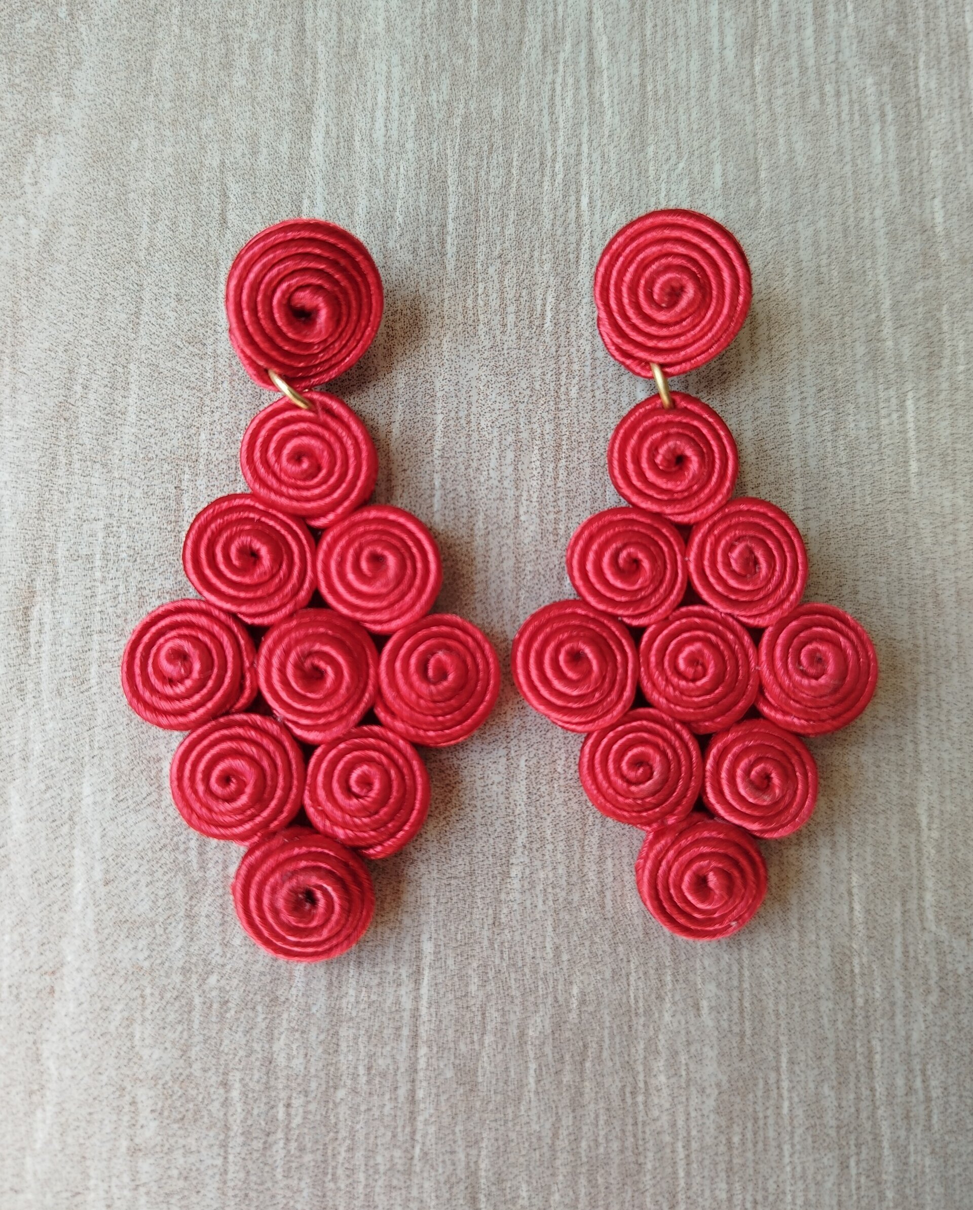 Pendientes Laura rojo - 2