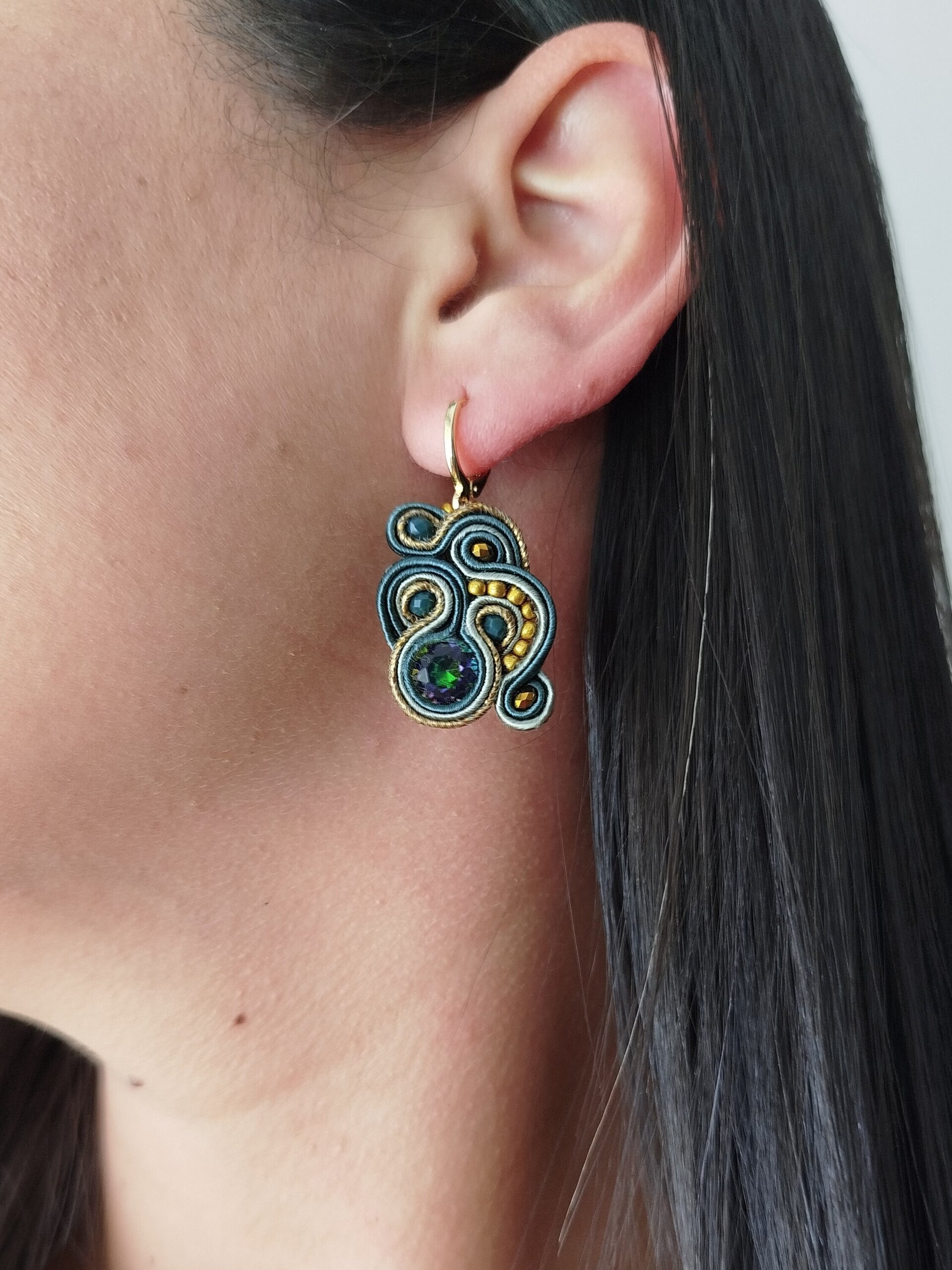 Pendientes Aisha verde - 4