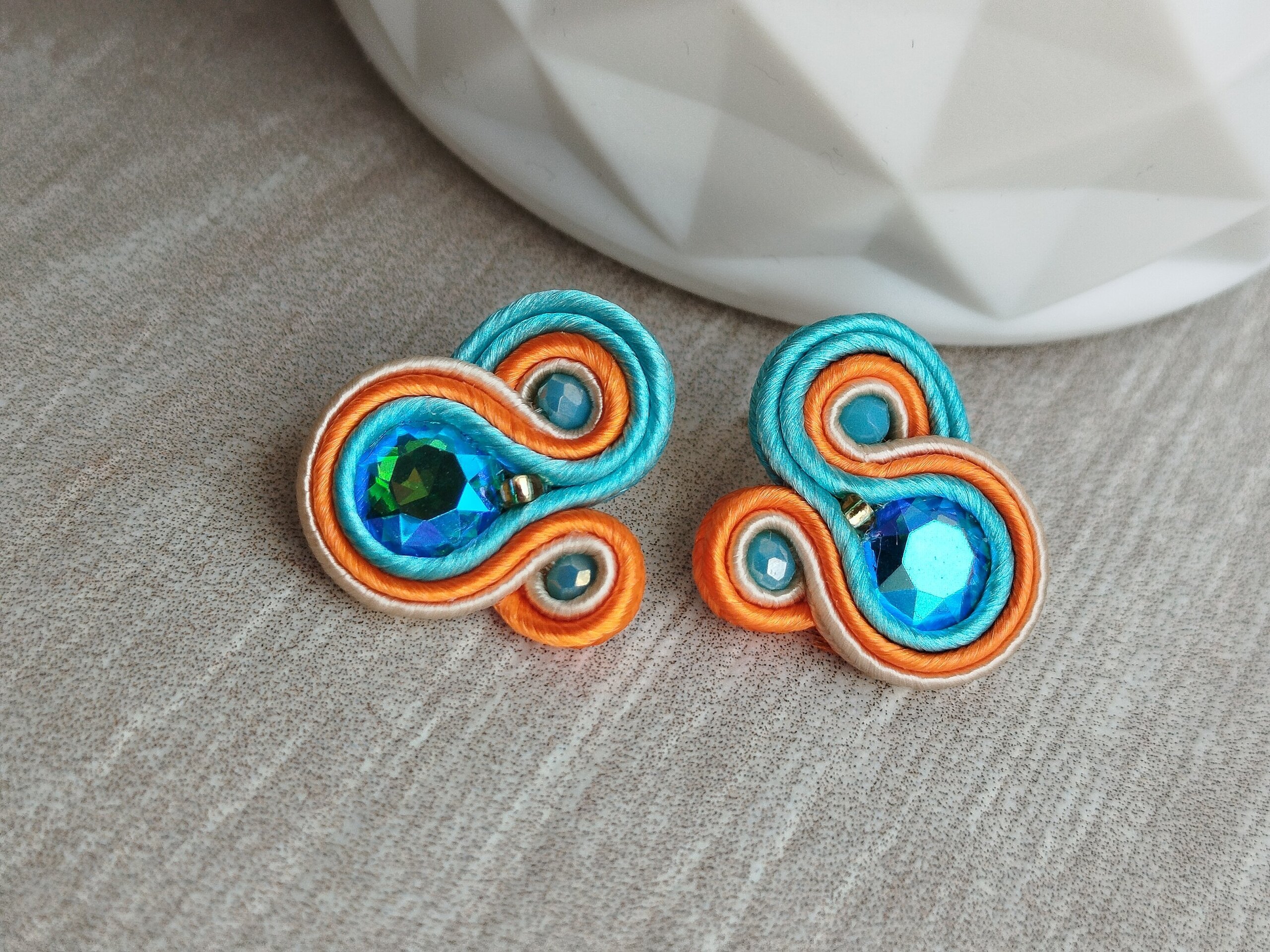 Pendientes Alba naranja - 2