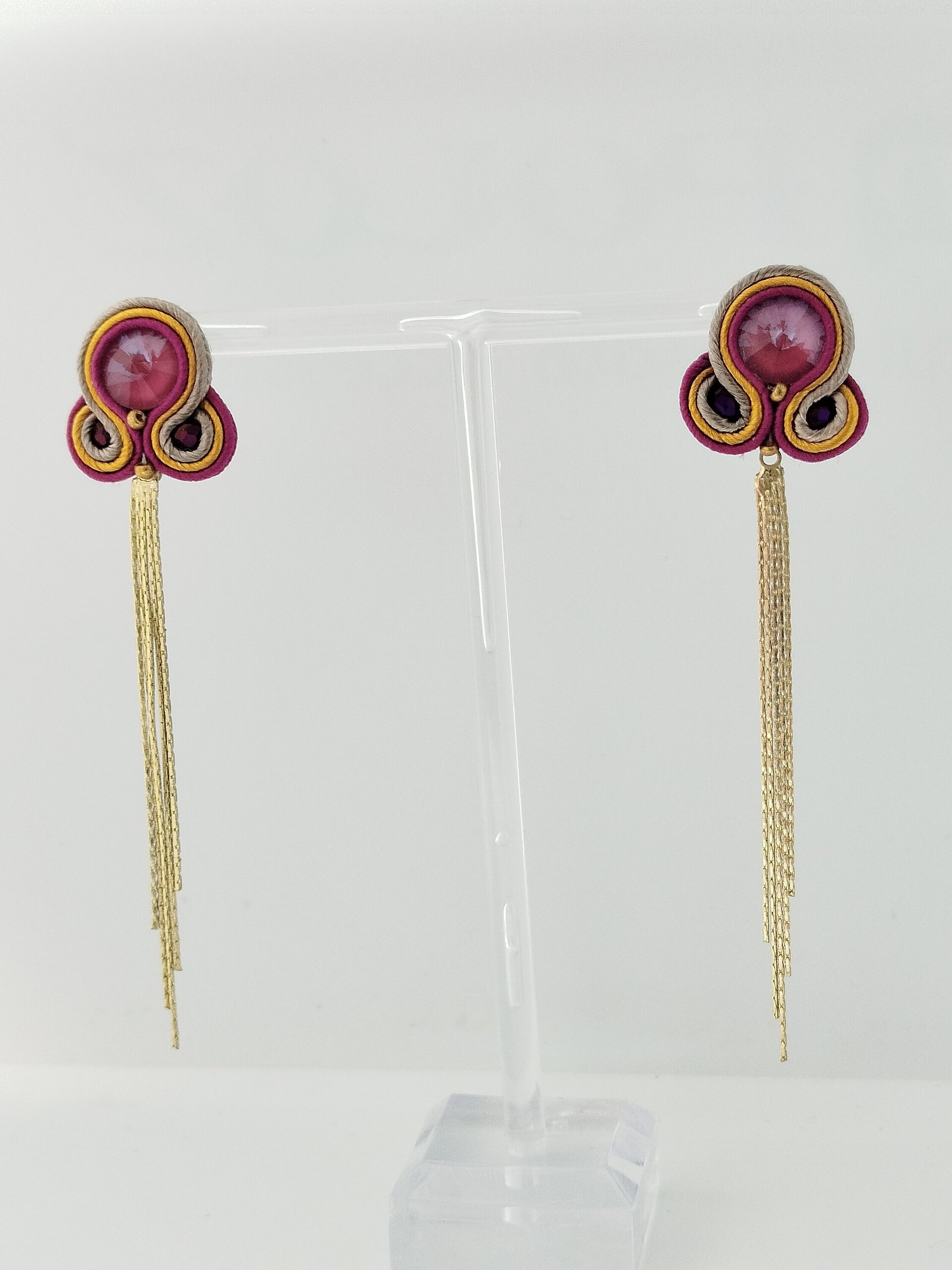 Pendientes Atenas morado - 3