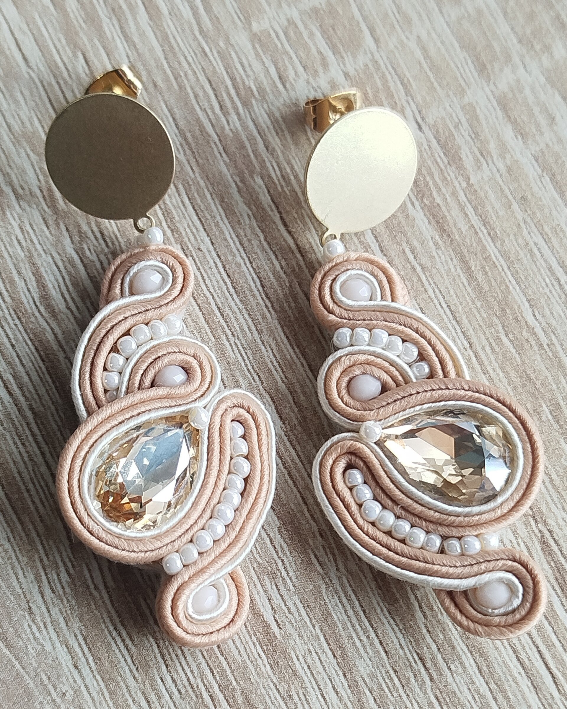 Pendientes Scarlet beige - 2