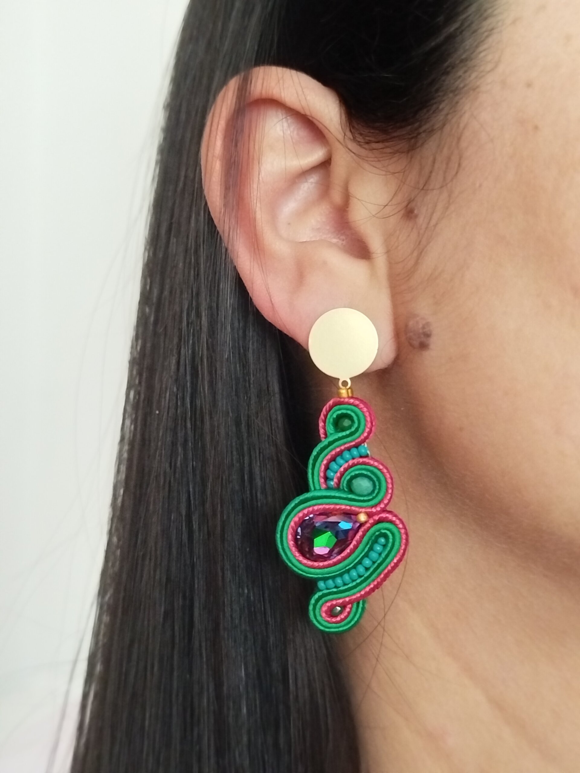 Pendientes Scarlet verde - 4