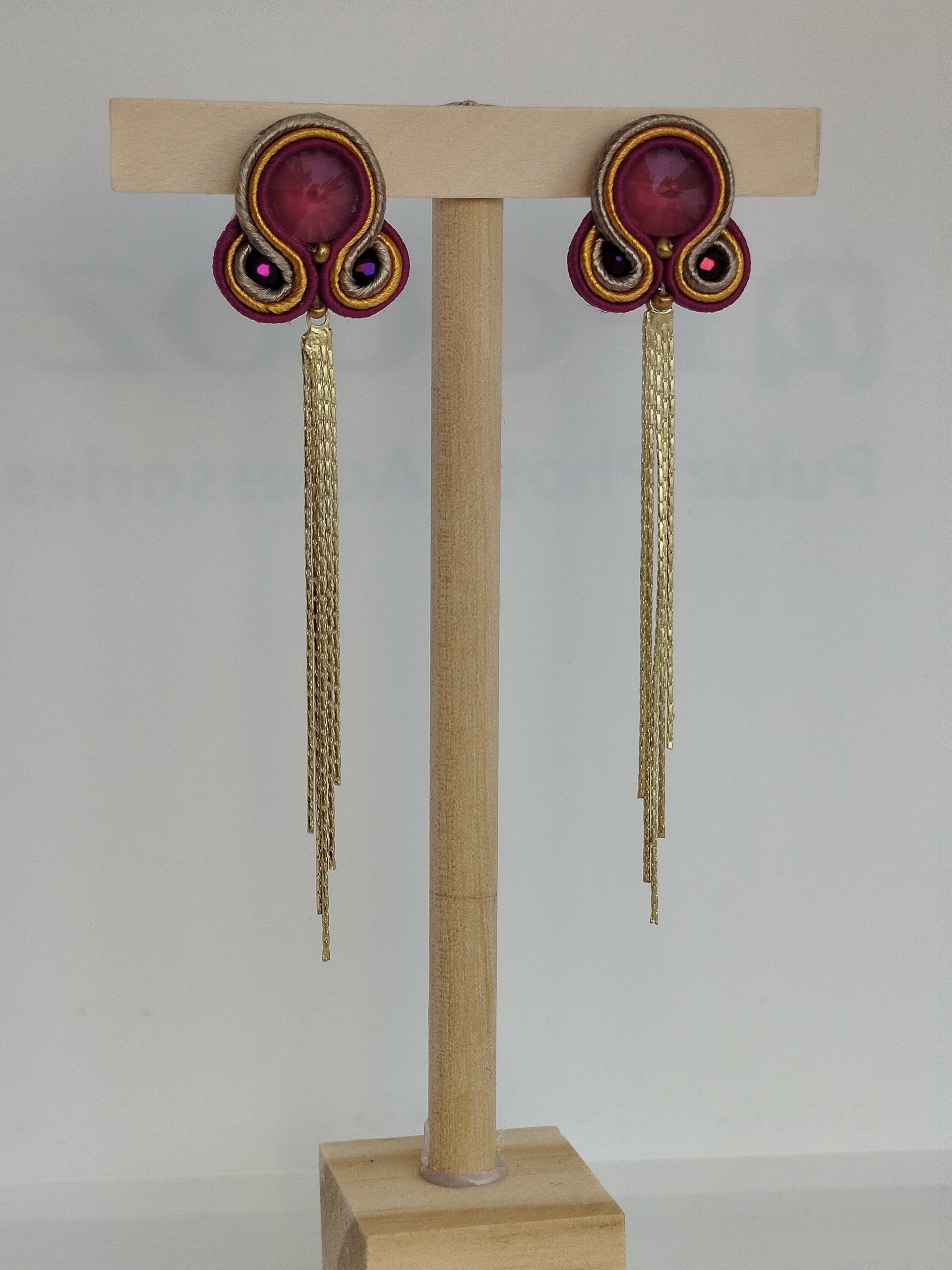 Pendientes Atenas morado - 2