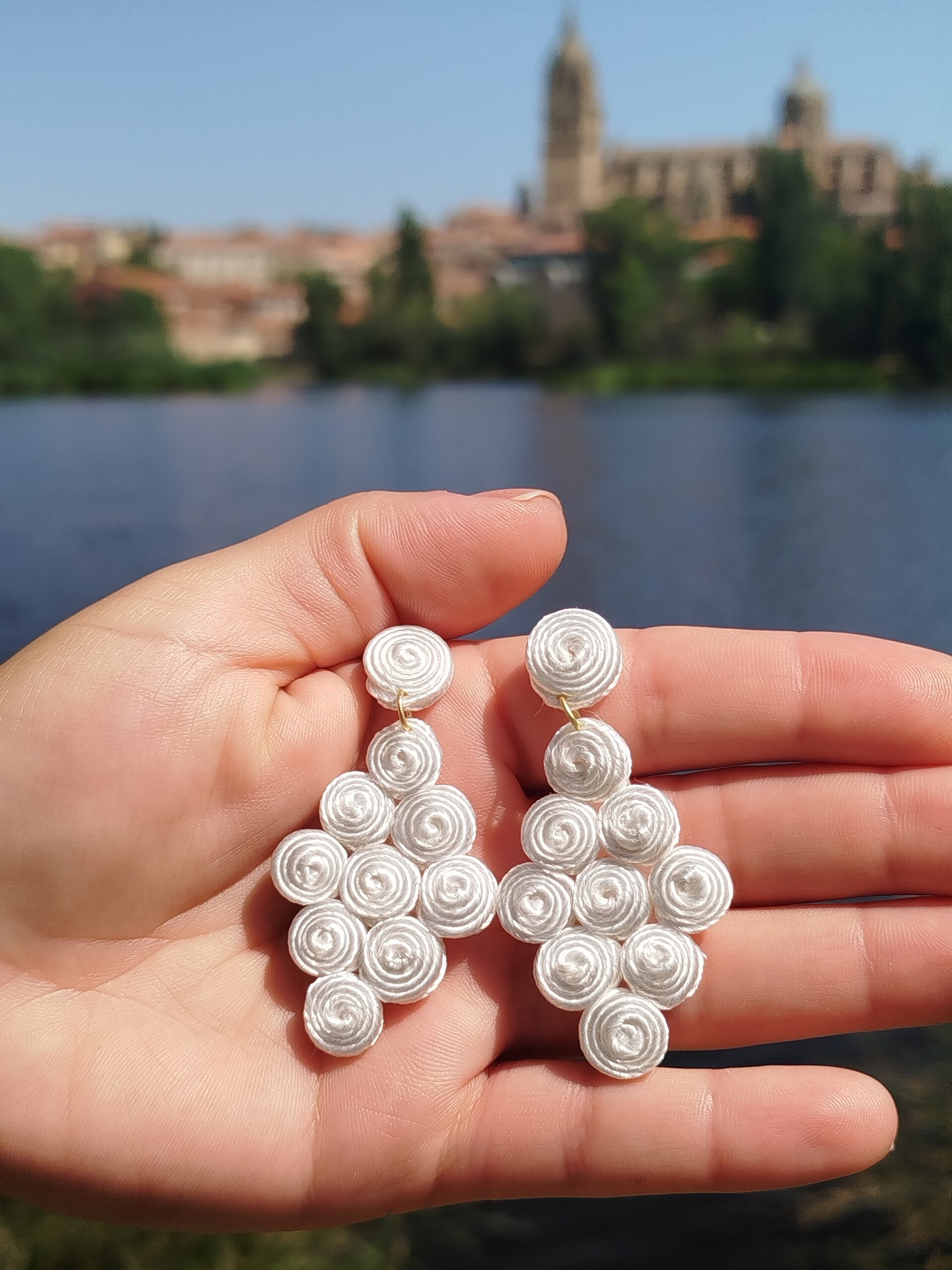 Pendientes Laura blanco - 2