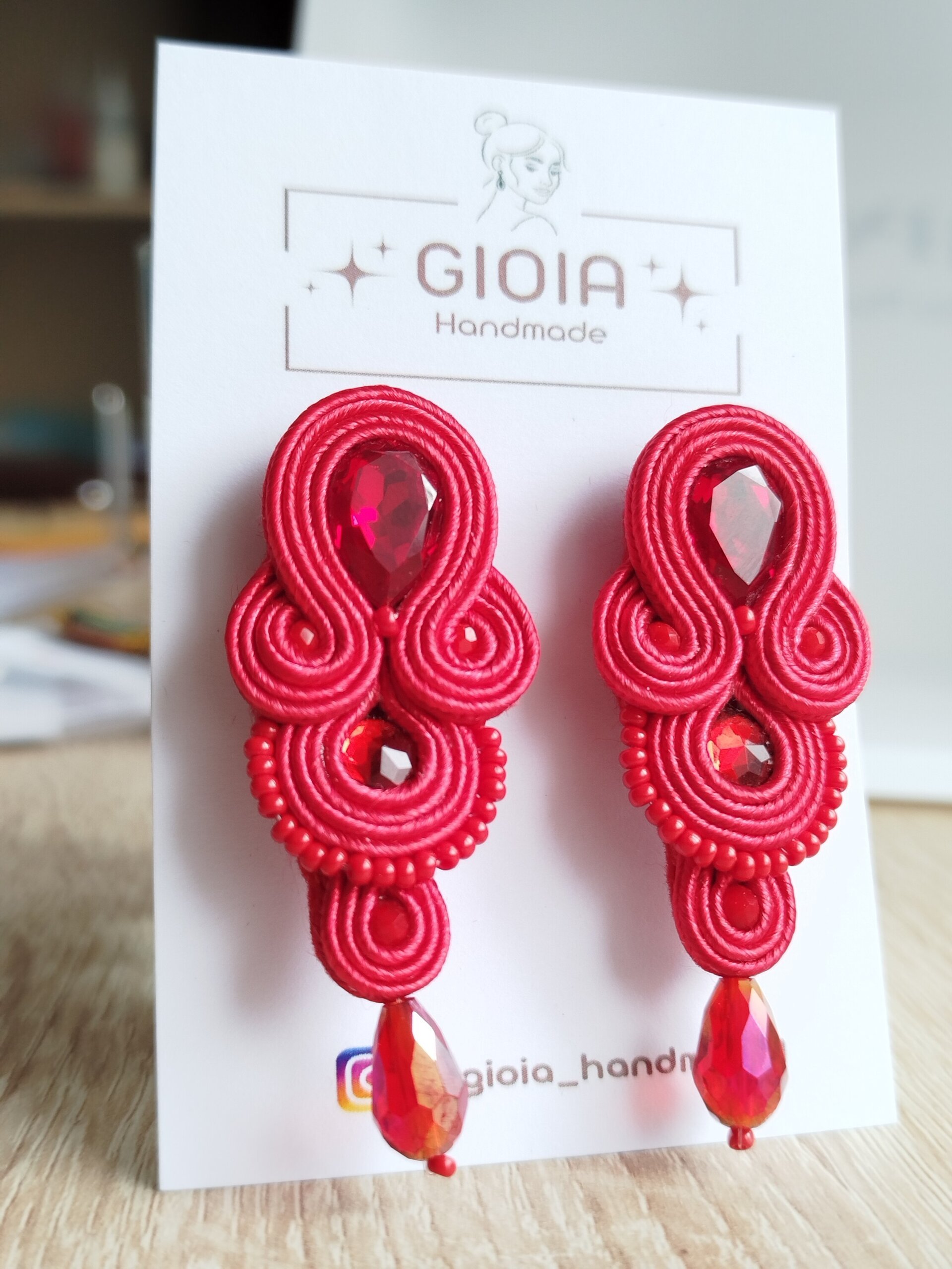 Pendientes Eva rojo - 2