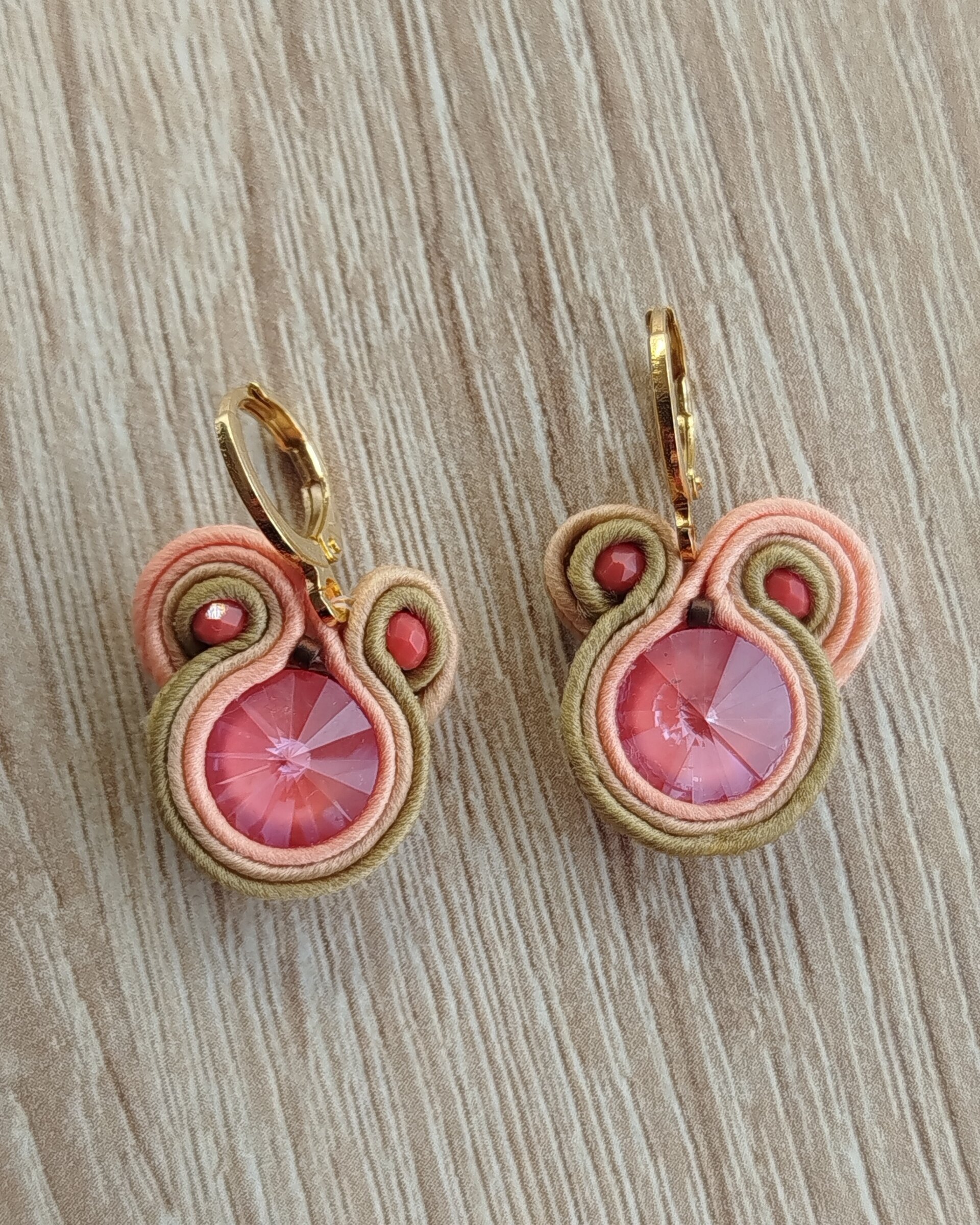 Pendientes Gema salmón - 2