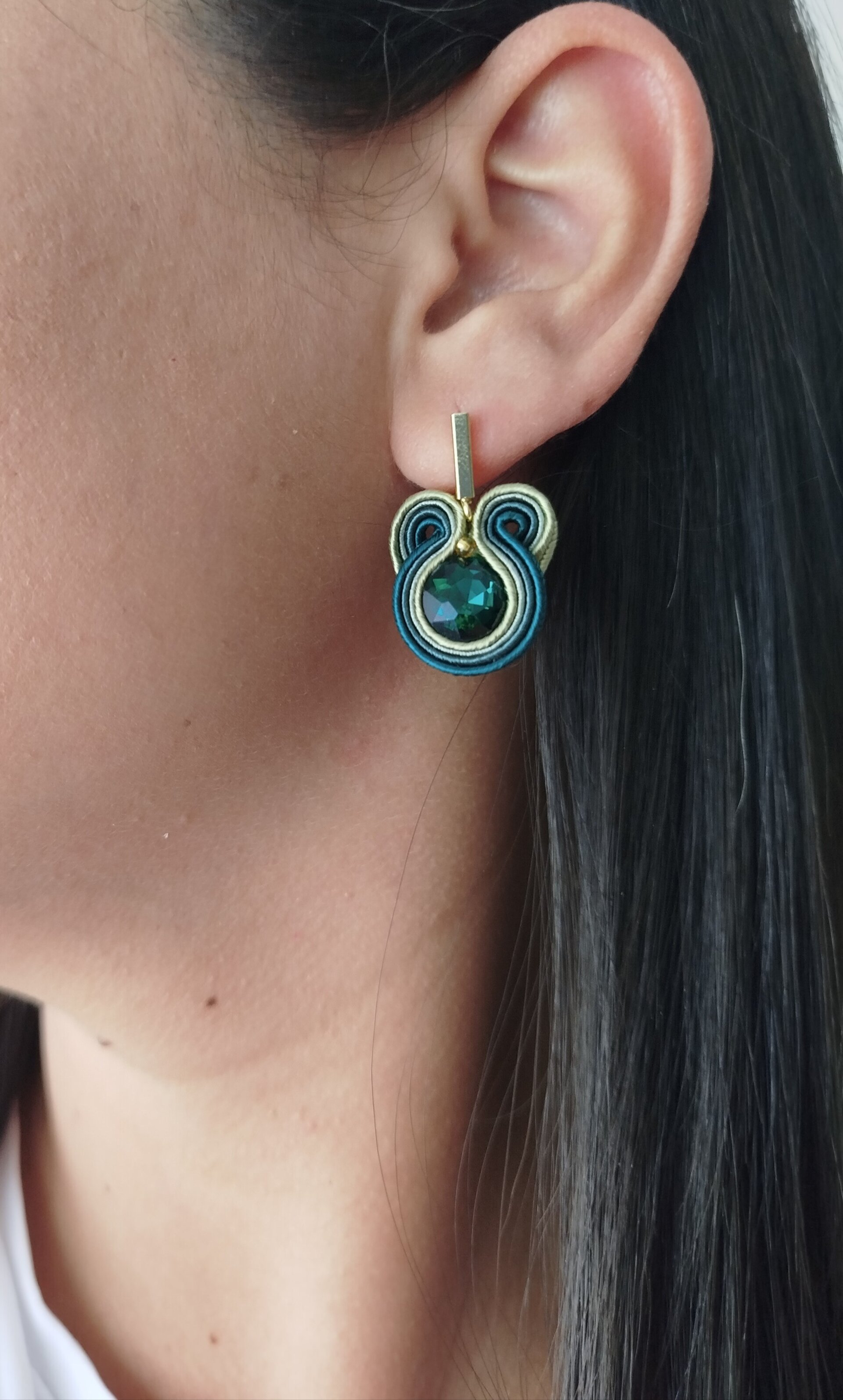 Pendientes Aurora verde - 3