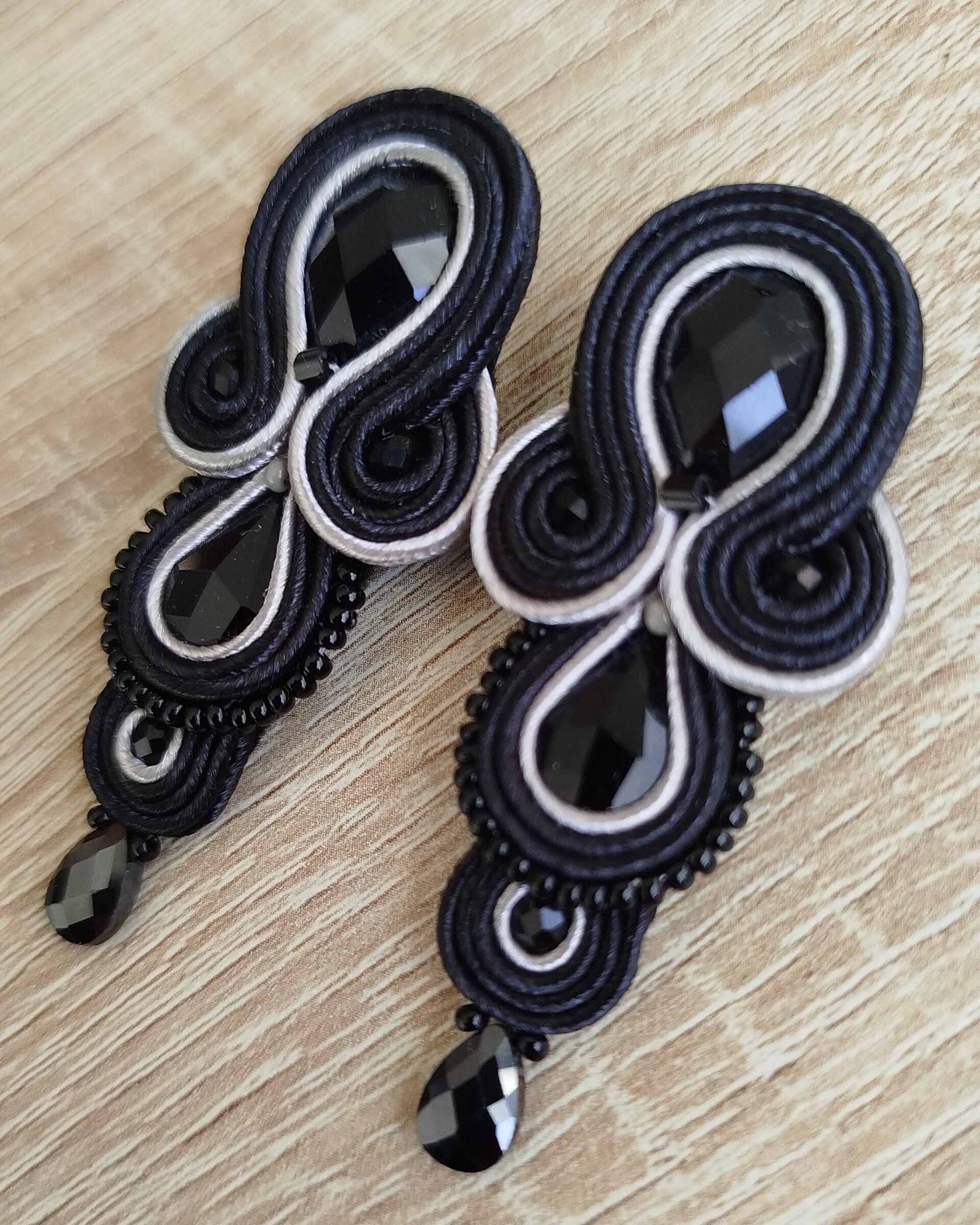 Pendientes Eva negro - 3