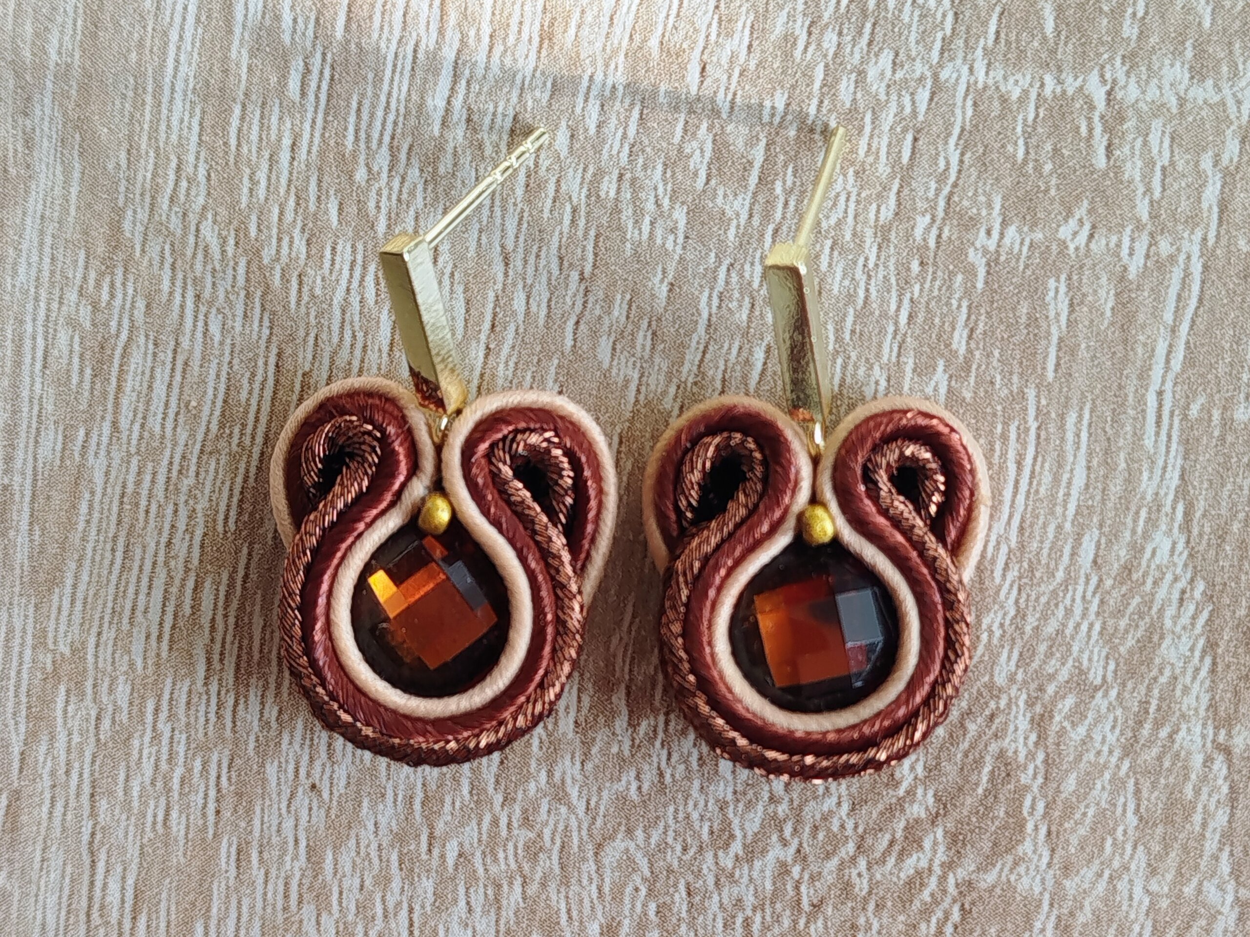 Pendientes Aurora marrón - 2