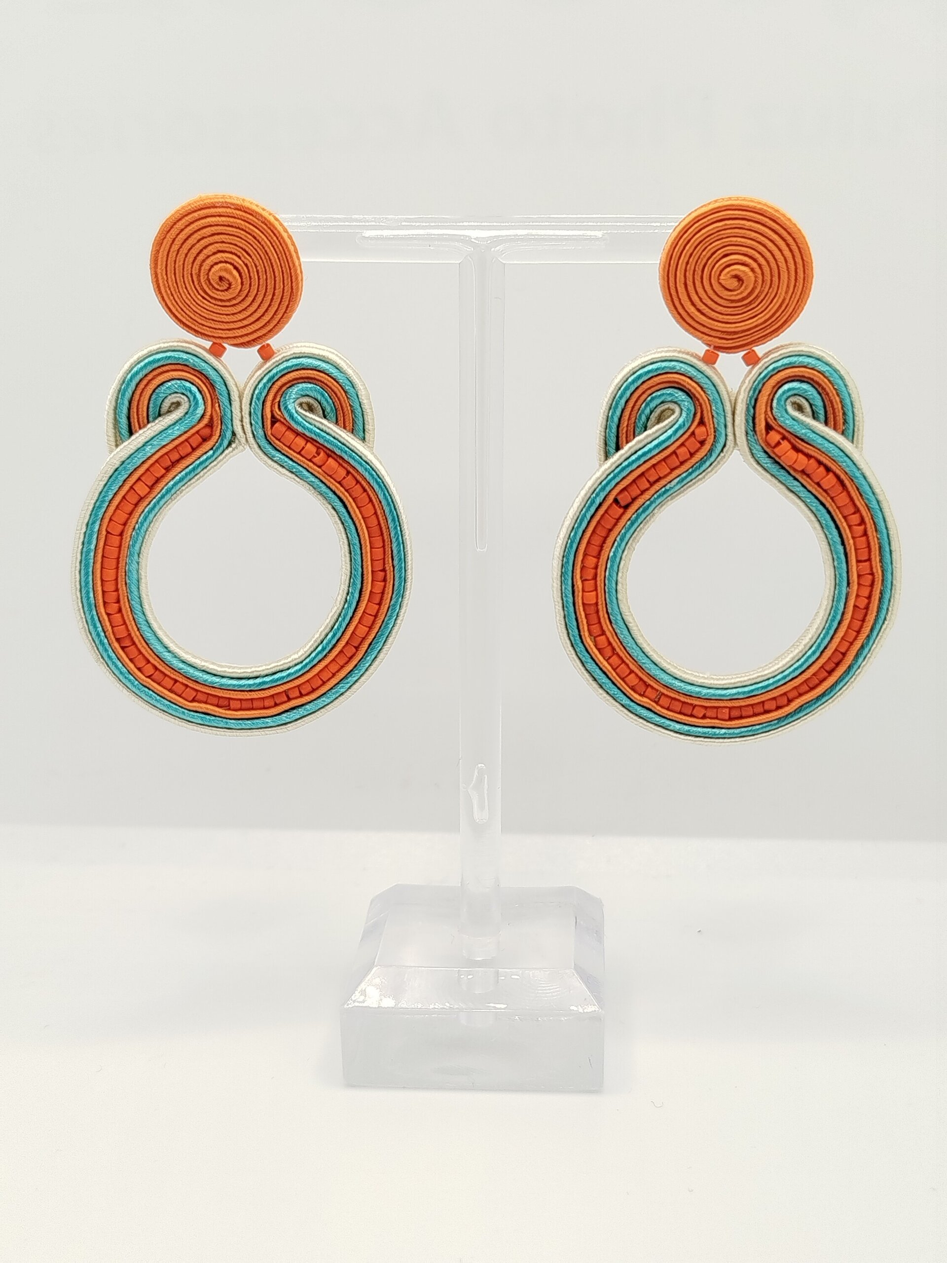 Pendientes Iris naranja - 3