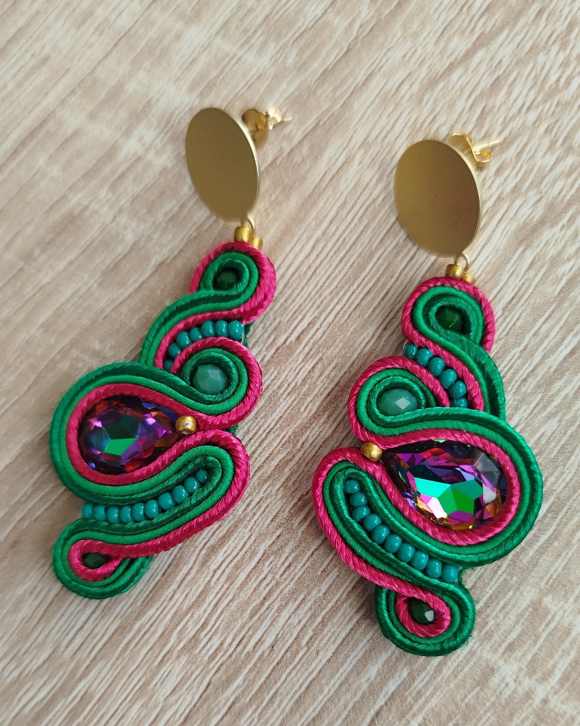 Pendientes Scarlet verde - 2