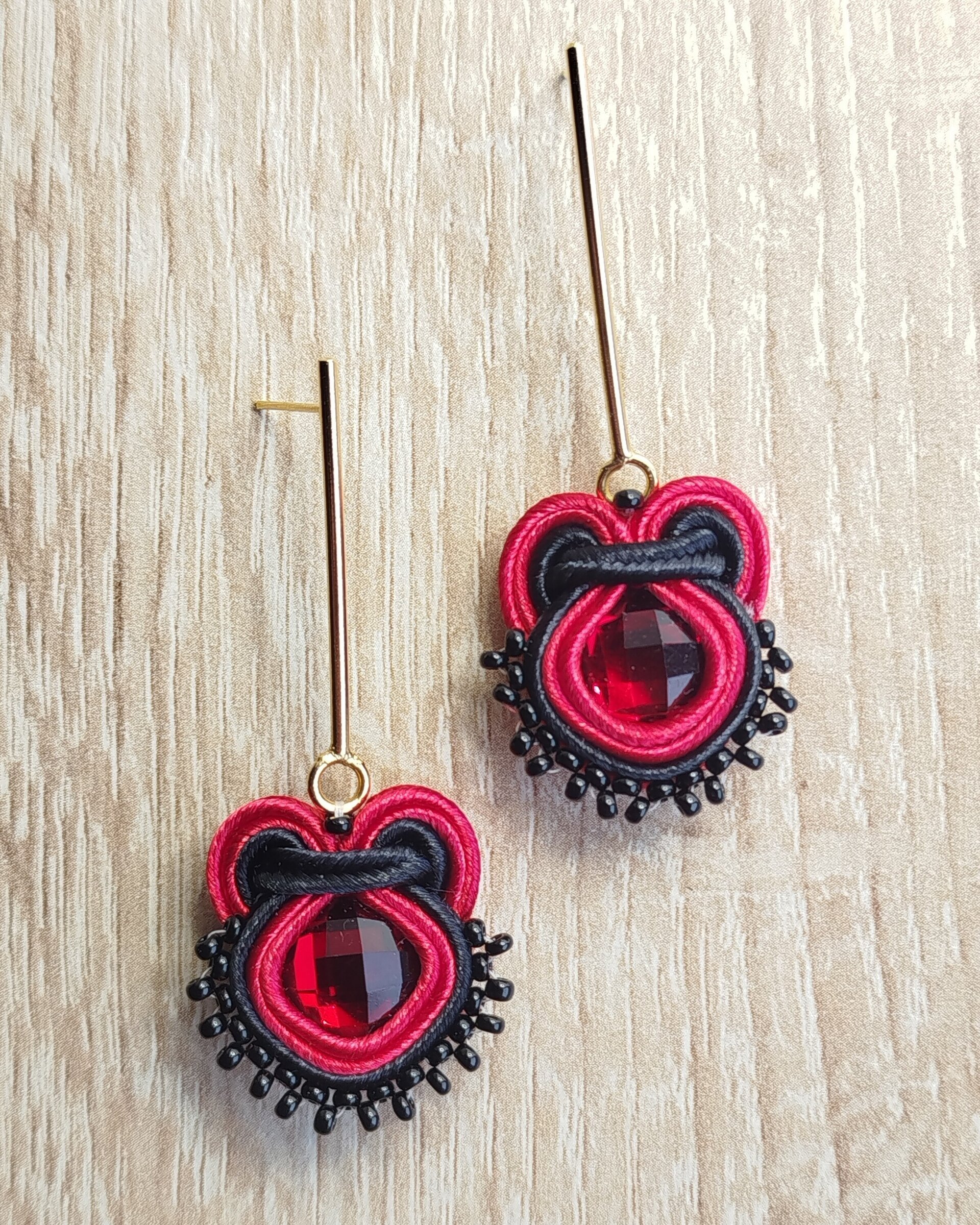 Pendientes Gala rojo - 2